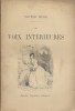 Les voix intérieures.. HUGO Victor 