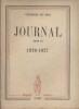 Journal. Tome III (seul) : 1926-1927.. DU BOS Charles 