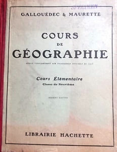 Cours de géographie. Cours élémentaire.