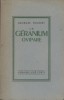 Le géranium ovipare.. FOUREST Georges 