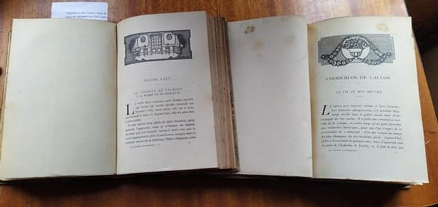 Les liaisons dangereuses. Edition en deux volumes publiée d'après le texte original, précédée d'une étude sur Choderlos de Laclos et suivie d'une bibliographie par Ad. Van Bever.