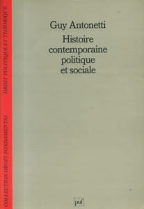 Histoire contemporaine politique et sociale.