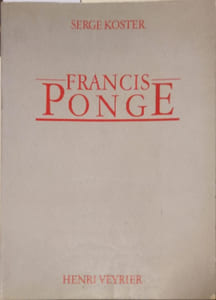 Francis Ponge.