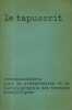 Le tapuscrit. Recommandation pour la présentation et la dactylographie des travaux scientifiques.. DUFOUR M.-L. 