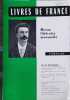 Livres de France - Revue litt&eacute;raire mensuelle. 12e Ann&eacute;e, N&deg; 3. Articles sur Guy de Maupassant.. LIVRES DE FRANCE 12e Ann&eacute;e, 