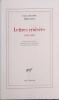 Lettres crois&eacute;es, 1858-1887.. CEZANNE Paul - ZOLA Emile 