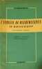 L'&eacute;preuve de math&eacute;matiques au baccalaur&eacute;at. Premi&egrave;re partie.. MONJALLON A. 