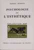Psychologie de l'esth&eacute;tique.. FRANCES Robert 