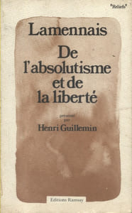 De l'absolutisme et de la liberté.