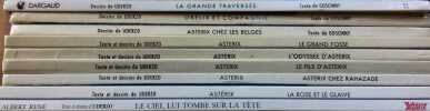 9 albums des aventures d'Astérix le Gaulois. Albums 22, 23,24, 25, 26, 27, 28, 29, 33 (titres sur la photo).. GOSCINNY René - UDERZO Albert 
