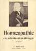 Homéopathie en odonto-stomatologie.. MEURIS J. 