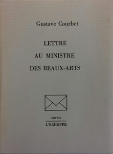 Lettre au ministre des Beaux-Arts.