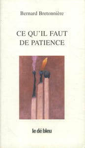 Ce qu'il faut de patience. Poèmes 1994-1998.