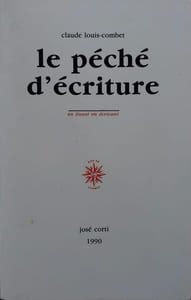 Le péché d'écriture.