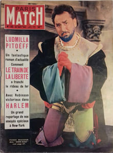 Paris Match N° 132 : Pierre Brasseur en couverture. -Ludmilla Pitoëff - Ray Sugar Robinson à Harlem.