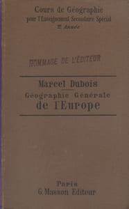Géographie générale de l'Europe.