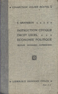Instruction civique, droit usuel, économie politique. (Ecoles primaires supérieures).