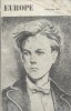 Europe N° 107. Rimbaud. (15 pages d'articles).. EUROPE 