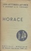 Horace. (Chapitre XV des "Lettres Latines"). Classe de première.. MORISSET R. -THEVENOT G. 