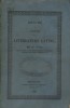 Résumé de l'histoire de la littérature latine.. LECLUSE F. 