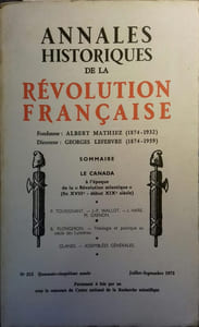 Le Canada à l'époque de la "Révolution atlantique".