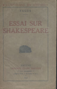 Essai sur Shakespeare.