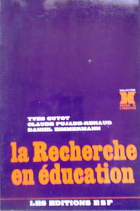 La recherche en éducation.
