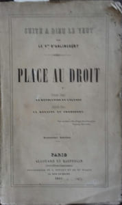 Place au droit. (Suite à Dieu le veut).