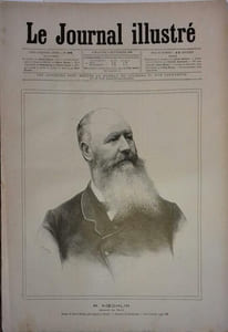 Le Journal illustré. Gravure à la Une : M. Koechlin - Député du Nord. Gravure intérieure double page : Exercice aérostatique de Chalais - à Meudon.