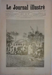 Le Journal illustré. Gravure à la Une : les Somalis au jardin d'acclimatation. Gravure intérieure double page : Le Maréchal Canrobert.