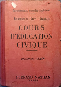 Cours d'éducation civique. Deuxième année.