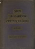 Sous la caresse crépusculaire. Poèmes. 1930-1933.. GOURDET Edouard Bois originaux de Pierre Dentu.