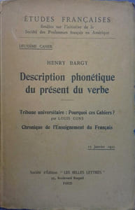 Description phonétique du présent du verbe.