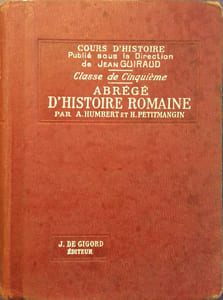 Abrégé d'histoire romaine. Classe de cinquième.