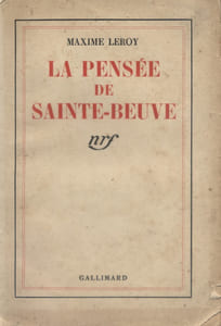La pensée de Sainte-Beuve.