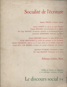 Socialité de l'écriture.