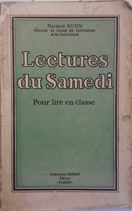 Lectures du samedi. Pour lire en classe.