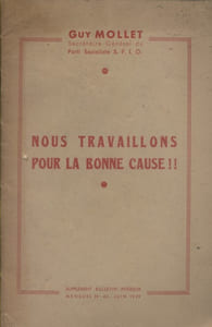 Nous travaillons pour la bonne cause. Texte du discours prononcé le 19 juin 1949.