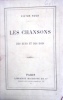 Les chansons des rues et des bois.. HUGO Victor 