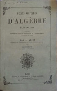 Leçons nouvelles d'algèbre élémentaire.
