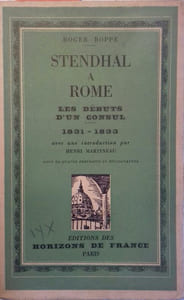 Stendhal à Rome. Les débuts d'un consul. 1831-1833.