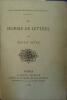 Un homme de lettres.. DETRE Ernest 