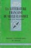 La littérature française du siècle classique.. SAULNIER Verdun L. 