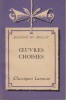 Oeuvres choisies. Notice biographique, notice historique et littéraire, notes explicatives, jugements, questionnaire et sujets de devoirs par Adrien ...