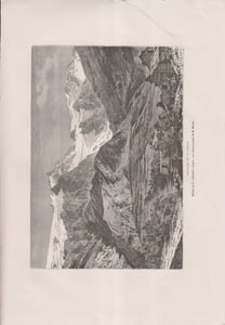 Glacier de la Grave. Gravure extraite de la Nouvelle géographie universelle d'Elisée Reclus.