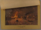 La chute d'Anvers. Gravure colorisée extraite de l'histoire illustrée de la guerre du droit, d'Emile Hinzelin.. MALFROY G. 