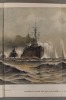 Bataille navale des îles Falkland. Gravure extraite de l'histoire illustrée de la guerre du droit, d'Emile Hinzelin.. MALFROY G. 