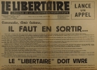 Le libertaire. Organe de la fédération anarchiste. N° 245. Les anarchistes au pays de Tito (4). Appel : Le Libertaire doit vivre .... LE LIBERTAIRE 