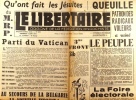 Le libertaire. Organe de la fédération anarchiste. N° 272. Queuille patron des radicaux voleurs ... Les jésuites du M.R.P. La foire électorale .... LE ...