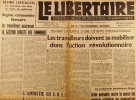 Le libertaire. Organe de la fédération anarchiste. N° 355. Les travailleurs doivent se mobiliser dans l'action révolutionnaire. Indochine, gabon .... ...